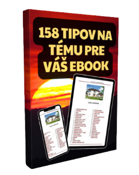 Bonus č.4 " Získate tu až 158 rôznych tipov na témy o ktorých môžete napísať svoj ebook. "